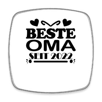 Beste Oma seit 2022 - Viereckiger Kühlschrankmagnet - Weiß - Vorne