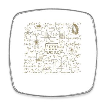 40th birthday for math teachers and math nerds - Square fridge magnet - white - Front