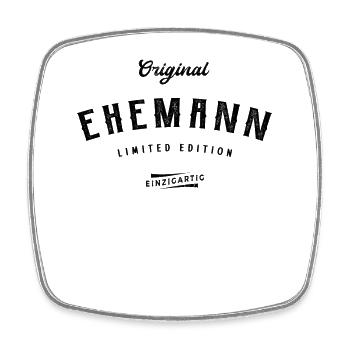 Ehemann Limited Edition - Viereckiger Kühlschrankmagnet - Weiß - Vorne