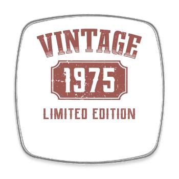 47 Jahre 47. Geburtstag Limited Edition 1975 - Viereckiger Kühlschrankmagnet - Weiß - Vorne