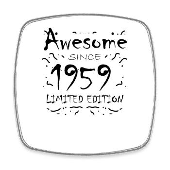 1959 - Jahrgang 1959 - Fantastisch seit 1959 - Viereckiger Kühlschrankmagnet - Weiß - Vorne