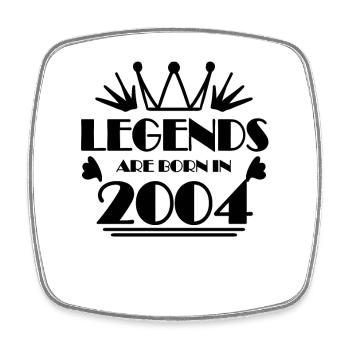 2004 - Jahrgang 2004 - Viereckiger Kühlschrankmagnet - Weiß - Vorne