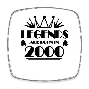 2000 - Jahrgang 2000 - Viereckiger Kühlschrankmagnet - Weiß - Vorne