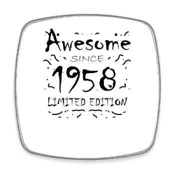 1958 - Born 1958 - Fantastic since 1958 - Square fridge magnet - white - Front