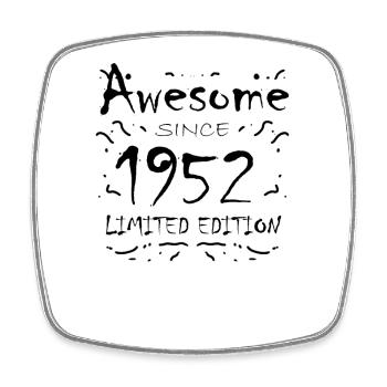 1952 - Square fridge magnet - white - Front