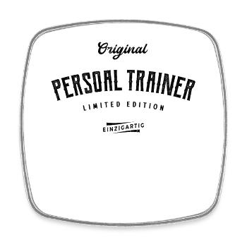 Personal Trainer Limited Edition - Viereckiger Kühlschrankmagnet - Weiß - Vorne