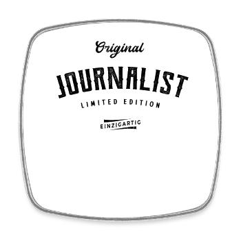 Journalist Limited Edition - Viereckiger Kühlschrankmagnet - Weiß - Vorne