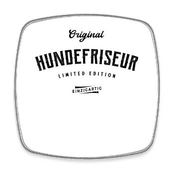 Hundefriseur Limited Edition Hunde Friseur - Viereckiger Kühlschrankmagnet - Weiß - Vorne