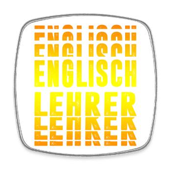 Conception de professeur d’anglais - Magnet carré - blanc - Devant