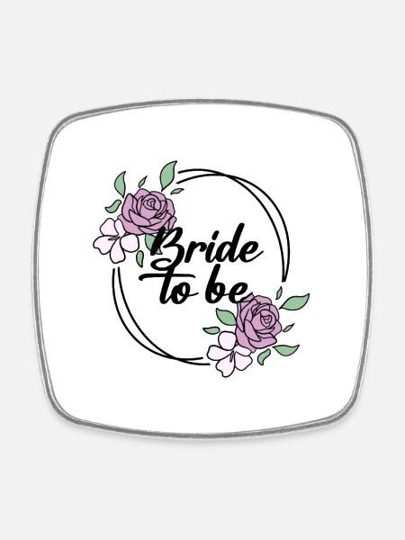 Braut Junggesellinnenabschied - Bride JGA - Viereckiger Kühlschrankmagnet - Weiß