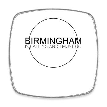 Birmingham Saying - Square fridge magnet - white - Front