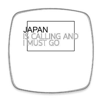Japan Spruch - Viereckiger Kühlschrankmagnet - Weiß - Vorne