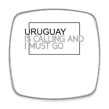 Uruguay Spruch - Viereckiger Kühlschrankmagnet - Weiß - Vorne