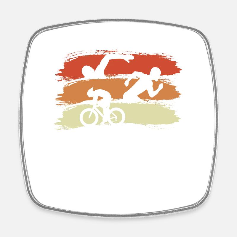 Triathlete Event - Square fridge magnet - white