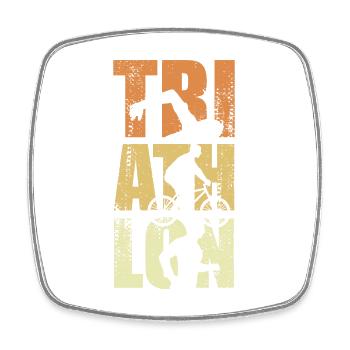 Fun Triathlon Event - Square fridge magnet - white - Front