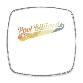 Fun pool - Square fridge magnet - white - Front
