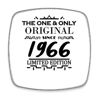 1966 - Baujahr 1966 - Jahrgang 1966 - Viereckiger Kühlschrankmagnet - Weiß - Vorne