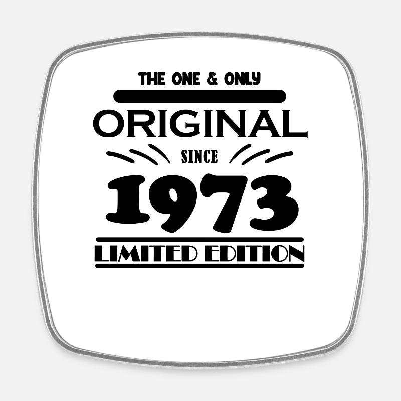 1973 - Année de construction 1973 - Naissance 1973 - Magnet carré - blanc