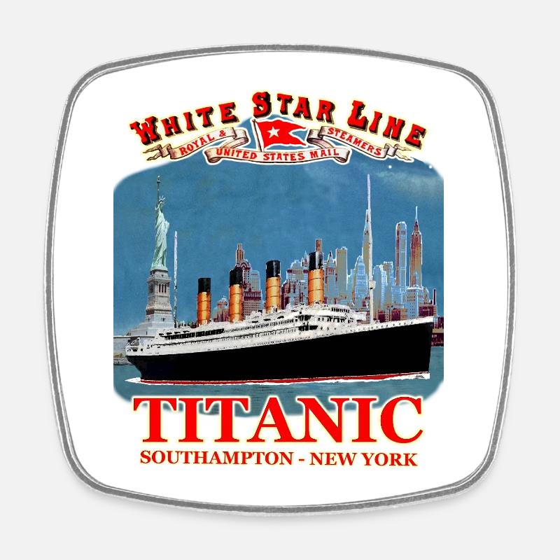 TITANIC création Louis RUNEMBERG © Adagp - Magnet carré - blanc
