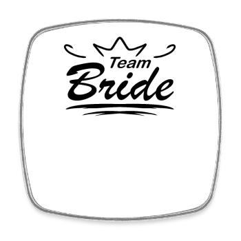 Team Bridal Wedding Celebration - Square fridge magnet - white - Front