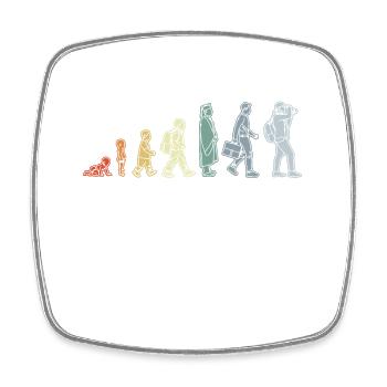 Child to photographer - Square fridge magnet - white - Front