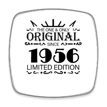1956 - Baujahr 1956 - Jahrgang 1956 - Viereckiger Kühlschrankmagnet - Weiß - Vorne