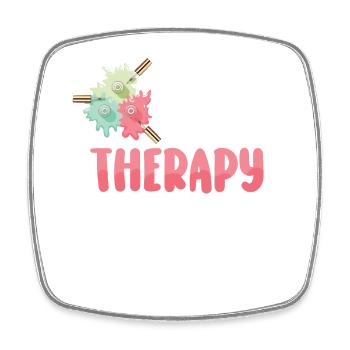 Nailart is my therapy nail technician - Square fridge magnet - white - Front