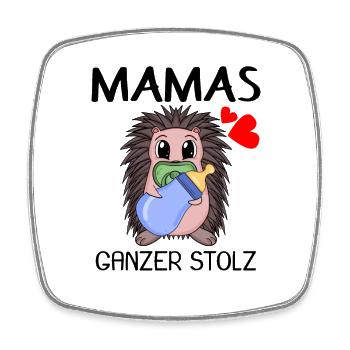 Baby Geburt Schwanger Babyspruch - Viereckiger Kühlschrankmagnet - Weiß - Vorne