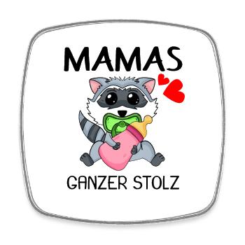 Baby Geburt Schwanger Babyspruch Sprüche - Viereckiger Kühlschrankmagnet - Weiß - Vorne