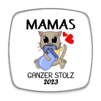 Baby 2023 - Geburt Schwanger 2023 - Viereckiger Kühlschrankmagnet - Weiß - Vorne