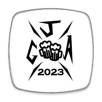 2023 Junggesellenabschied - Viereckiger Kühlschrankmagnet - Weiß - Vorne