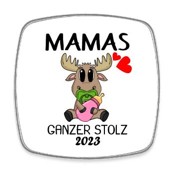 Baby 2023 - Geburt Schwanger 2023 - Viereckiger Kühlschrankmagnet - Weiß - Vorne