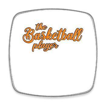 of basketball players - Square fridge magnet - white - Front