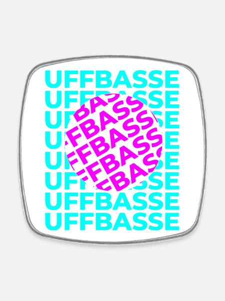 Uffbasse Design - Viereckiger Kühlschrankmagnet - Weiß
