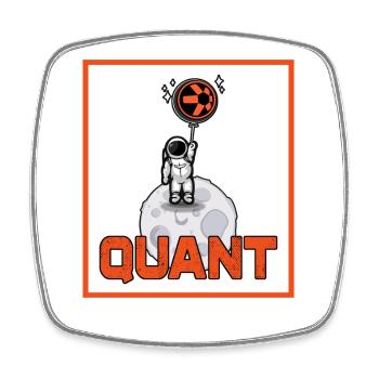 Chemise crypto quantitative Crypto Blockchain Money Gift - Magnet carré - blanc - Devant
