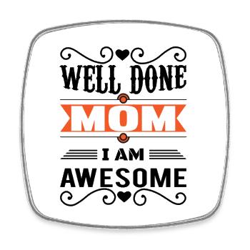 Mother's Day, Mother's Day, Mother's Day, Mother's - Square fridge magnet - white - Front