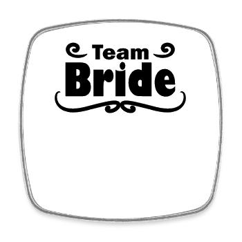 Team Bridal Wedding Celebration - Square fridge magnet - white - Front