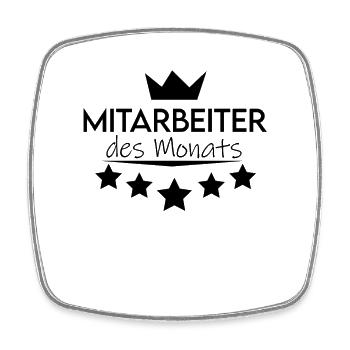 Mitarbeiter Des Monats Lustig Büro Arbeit Geschenk - Viereckiger Kühlschrankmagnet - Weiß - Vorne