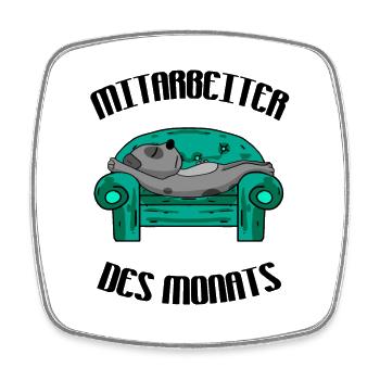 Mitarbeiter Des Monats Lustig Büro Arbeit Geschenk - Viereckiger Kühlschrankmagnet - Weiß - Vorne