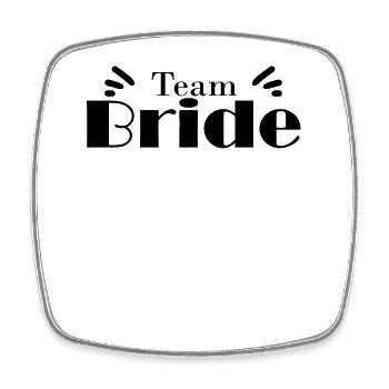 Team Bridal Wedding Celebration - Square fridge magnet - white - Front