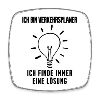 Verkehrsplaner Geschenk - Viereckiger Kühlschrankmagnet - Weiß - Vorne