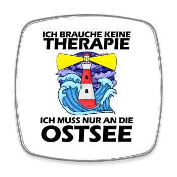 Ostsee Urlaub - Viereckiger Kühlschrankmagnet - Weiß - Vorne