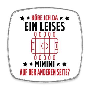 Tischfussball Geschenk Fans Wuzler Tischfussball - Viereckiger Kühlschrankmagnet - Weiß - Vorne