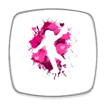 Handball Handball Player Women Handball - Square fridge magnet - white - Front