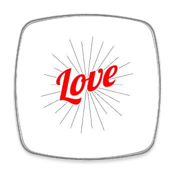 Valentinstag, Valentinstag, Valentinstag - Viereckiger Kühlschrankmagnet - Weiß - Vorne