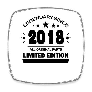 2018 - Class of 2018 - Square fridge magnet - white - Front