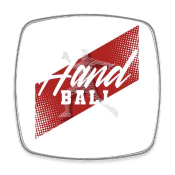 Handball Handball Player - Square fridge magnet - white - Front