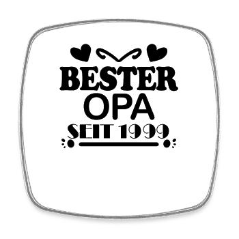 Bester Opa seit 1999 - Viereckiger Kühlschrankmagnet - Weiß - Vorne