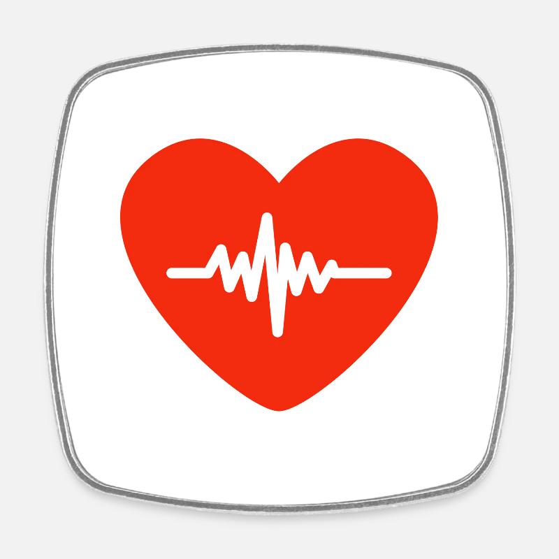 Saint-Valentin, Saint-Valentin, Saint-Valentin - Magnet carré - blanc