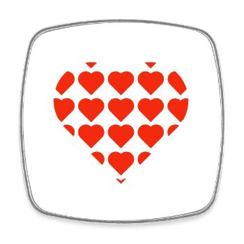 Valentinstag, Valentinstag, Valentinstag - Viereckiger Kühlschrankmagnet - Weiß - Vorne